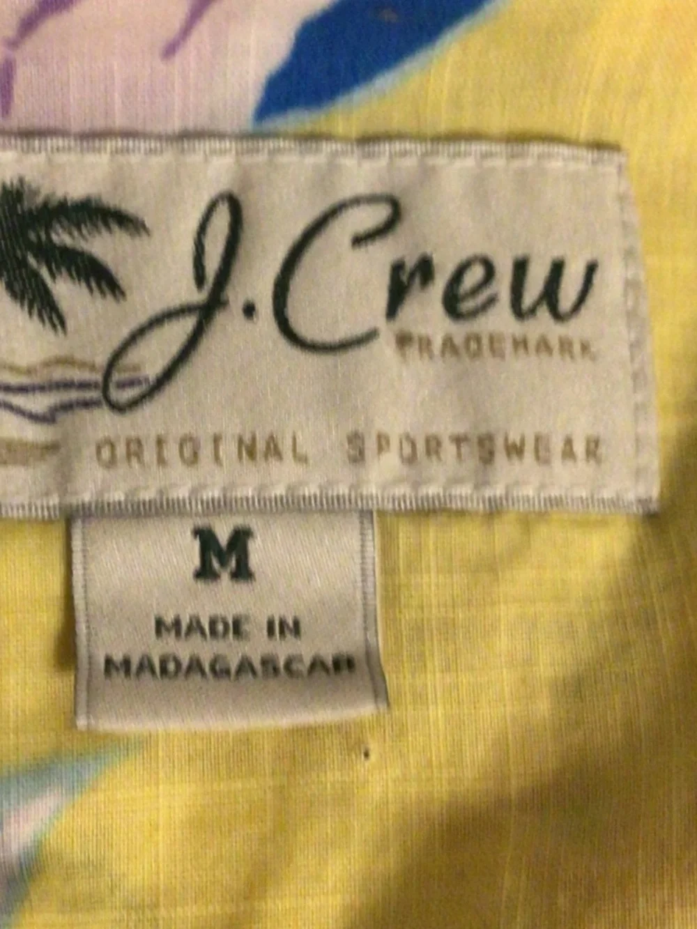 J.Crew Original sports wear colorful,Hawaiian style ,resort wear Shirt SZ M
